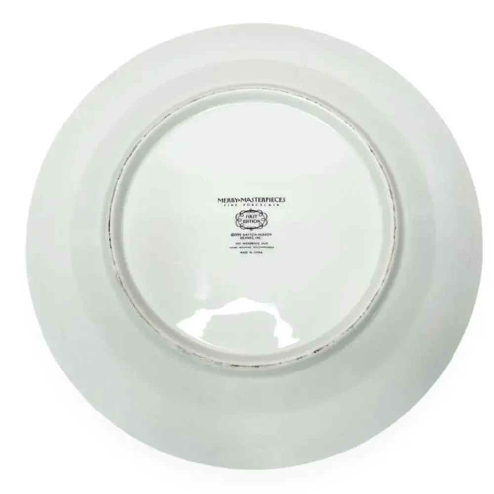 Merry Masterpieces 1st Edition 1999 Sandy Claws Dinner & Dessert Plate Set of 2‎